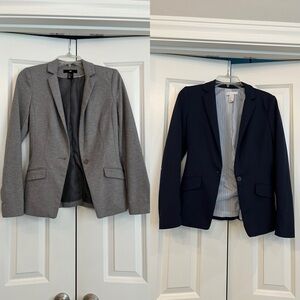 Pair of H&M Gray and Navy Blazers
